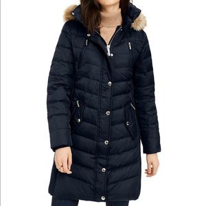 Michael Kors Faux Fur Hooded Puffer Coat